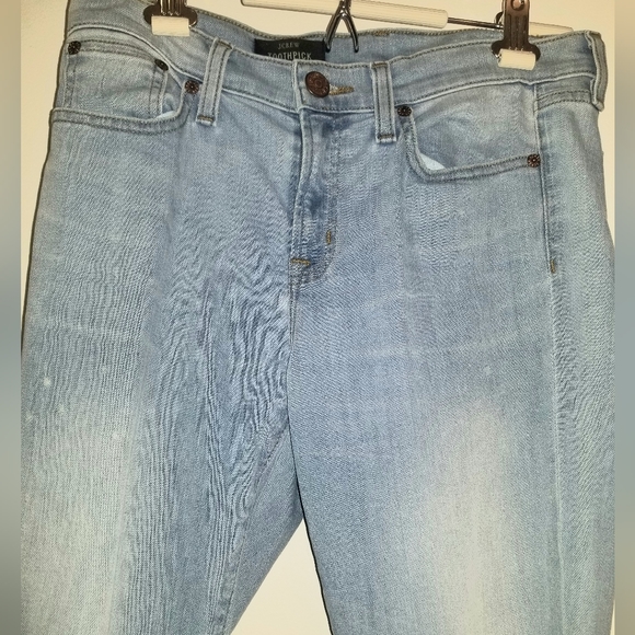 J.Crew Toothpick Cotton Stretch Mid-Rise Jeans. - Picture 4 of 11